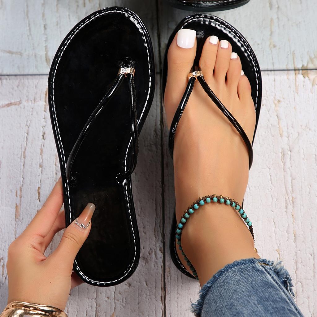 Fashion Women Slippers Fashion Solid Color Casual Slippers Summer Comfortable Women Shoes Beach Home Flat Simple Sandals Slides Women