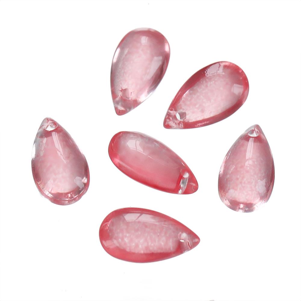 

8x14мм Прозрачные Цветные Стеклянные Подвески-Капли для DIY Заколок, Серег и Браслетов 10 pcs/pack, approx. 7.5g