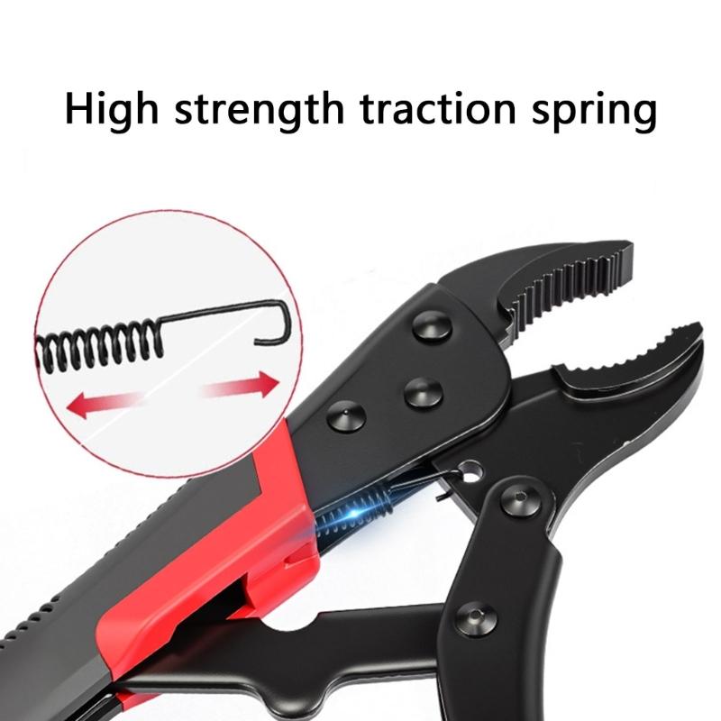 Quality Carbon Steel Locking Clamp Pliers With Accurate Teeth And Rolled Screw For Secure Fastening Industrial Projects
