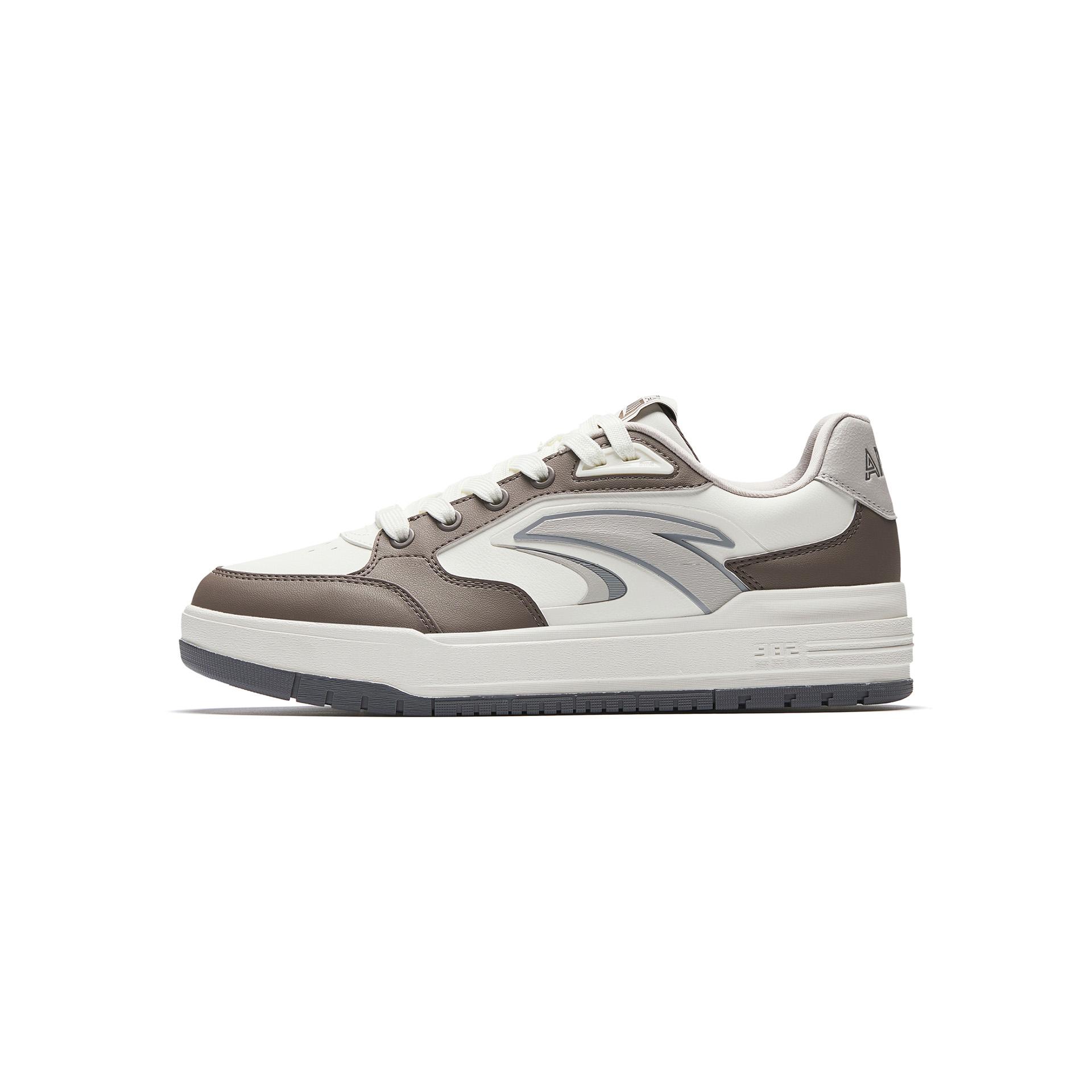 

ANTA 982 Skateboard Shoes Men s Low top Ivory White/Enamel Gray/Shade 1 Gray 112548066-10 44