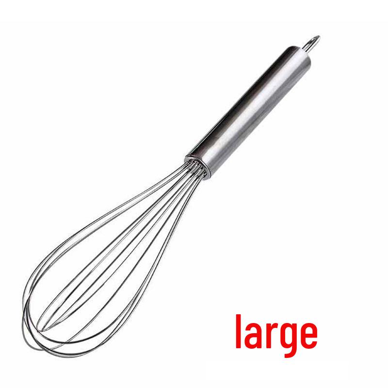 Stainless Steel Semi-Automatic Rotating Egg Beater for Kitchen and Baking
