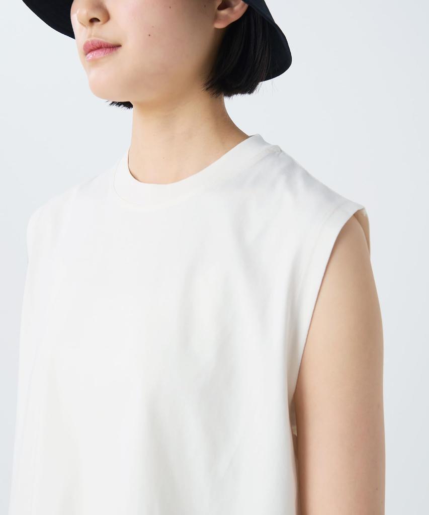 OG Mercerized Sleeveless Sleeveless French Sleeve GREIGE 1 [Snow Peak] T-Shirt CS-26SW001 T-Shirt Women's