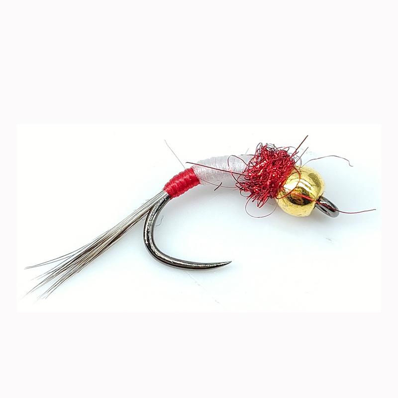 White Egret Fly LY044 Midge Larva Nymph Artificial Fishing Lure