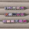 Fashion Purple Red Star Romantic Planet Daisy Cat Bead Fit 9mm Italian Charm Bracelet Stainless Steel Girls' DIY Making Jewelry