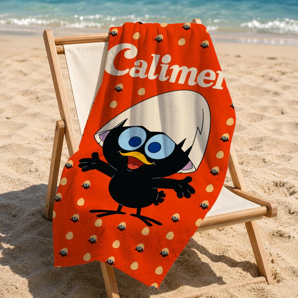 Cartoon C-Calimero Towel Towel beach towel, quick drying absorbent bath towel for Swim,Gym,Camping,Outdoor hot