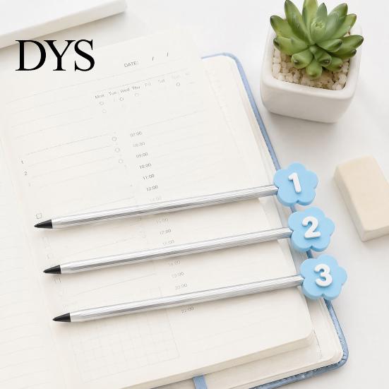 Standard Hex Pencil Accessories 30PCS Numbered Toppers, Reusable Prevent Confusion Labels, Primary School Organizing Tools Plastic Tracking