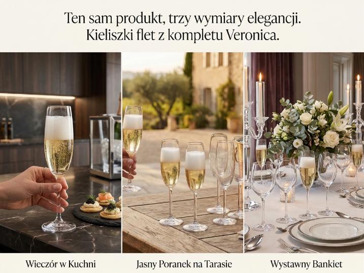 Kieliszki Do Szampana Veronica 140Ml 6Szt -Kro