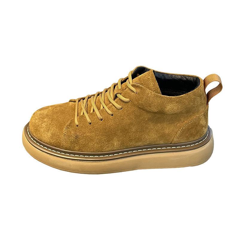 British style Martin boots spring and autumn new platform leather shoes non-slip high-top leather casual shoes trendy shoes