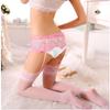Lace Suspender Tights Sexy Lingerie Ultra Elastic Silk Stockings Pouch Sheath Underwear Sexy High Knee Stockings Women Sling