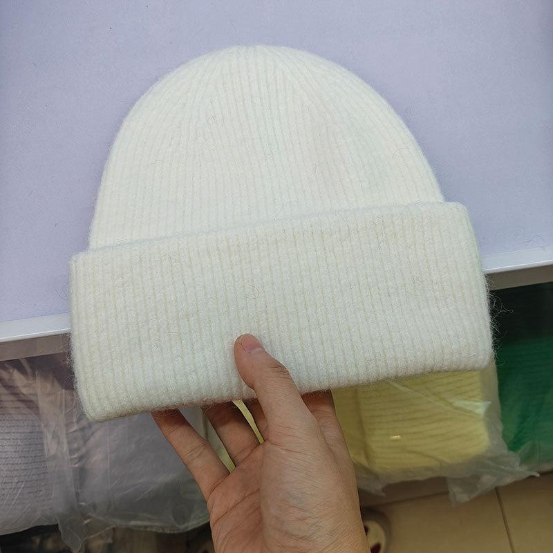 Winter Hats For Women Men Unisex Beanies Luxury Rabbit Fur Thermal Hat Soft Thick Keep Warm Casual Bonnet Baggy Cap New