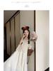 Trendy White Hollow Camisole Dress Set: Flattering Two-Piece Layered Vest & Dress