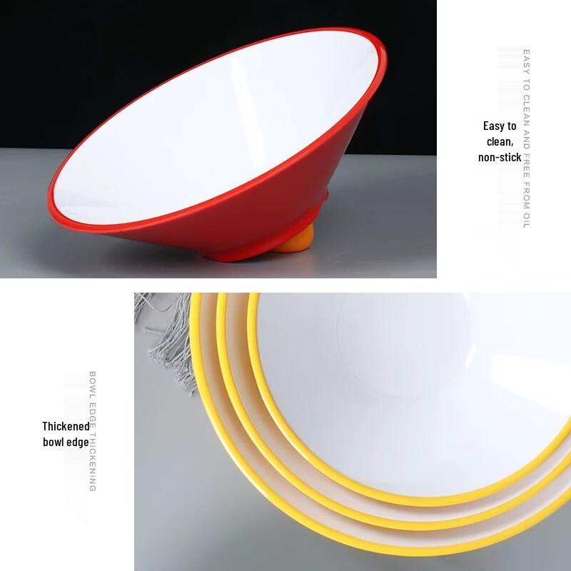 Gannian Melamine Two-Tone Conical Bowl