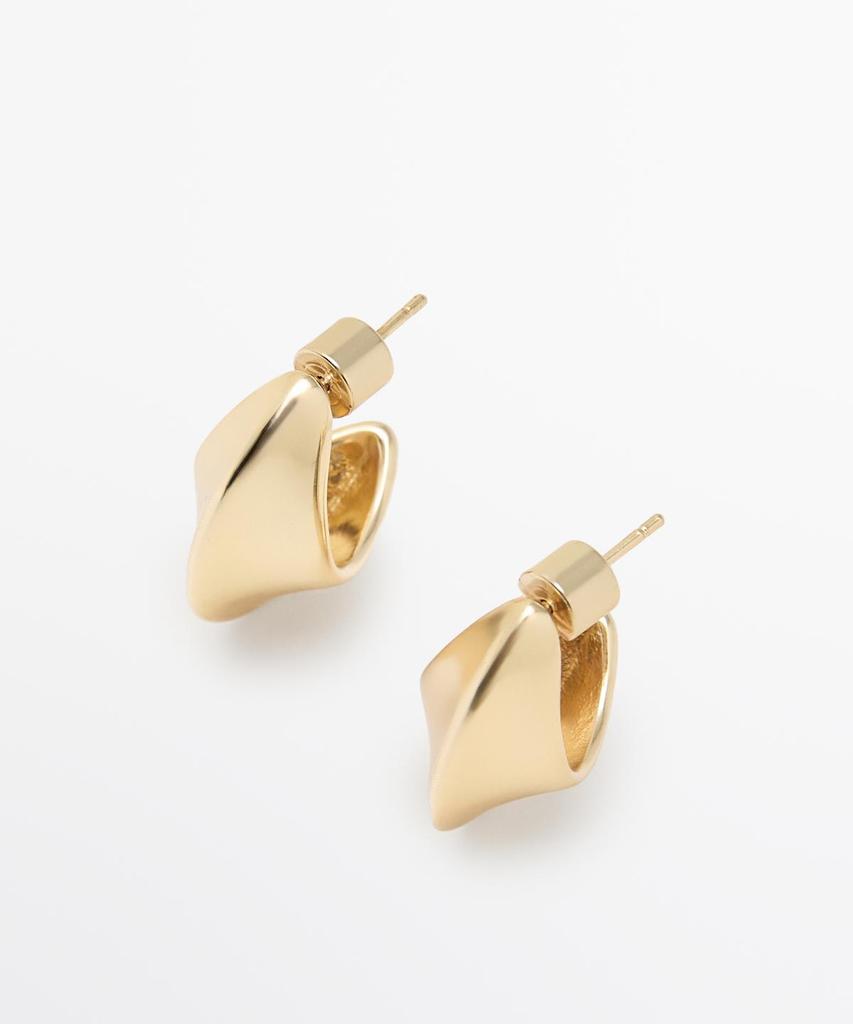 Massimo Dutti Moon Hoop Earrings