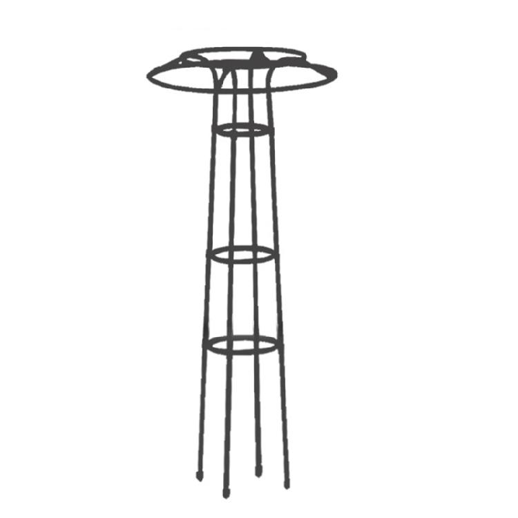 Indoor Trellis Detachable Garden Obelisk Trellis Plant Climbing Holder For Indoor Outdoor Garden Yard Gardening Supply 145cm чёрный