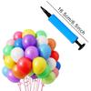 50PCS/Set Round Balloon Random Mix Color Latex Matte Balloon Inflater Holiday Suitable For Birthday Event Wedding Decoration ZYF