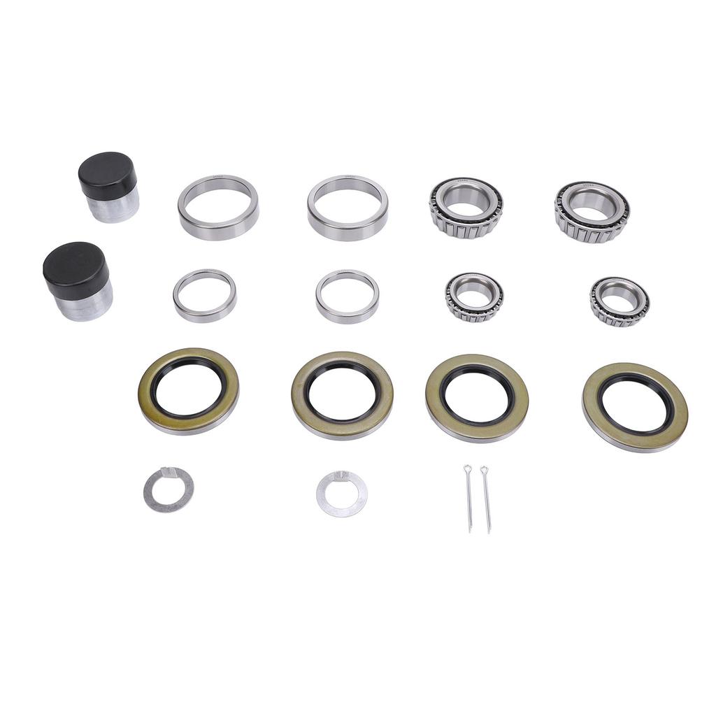 2 Sets Trailer Wheel Hub Bearing Kit with Bearing Protectors 25520 LM67010 for 1 1 4in and 1 3 4in 5200lbs Axle Spindles