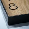 Wooden wall clock Wood Square 30cm