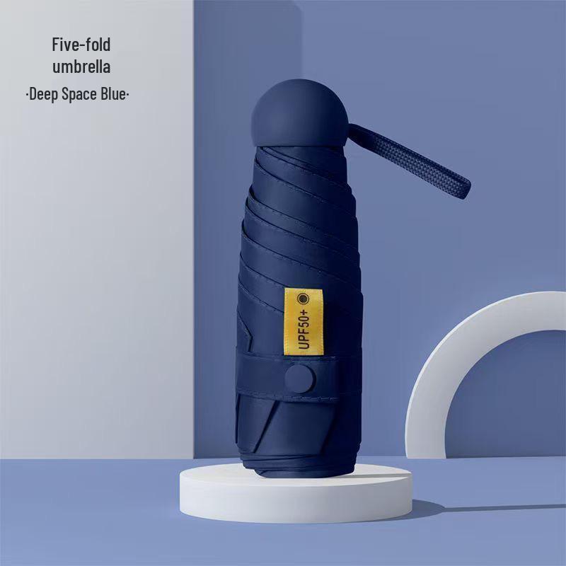 Dual-Use UV Protection Folding Umbrella for Sun and Rain with Custom Logo