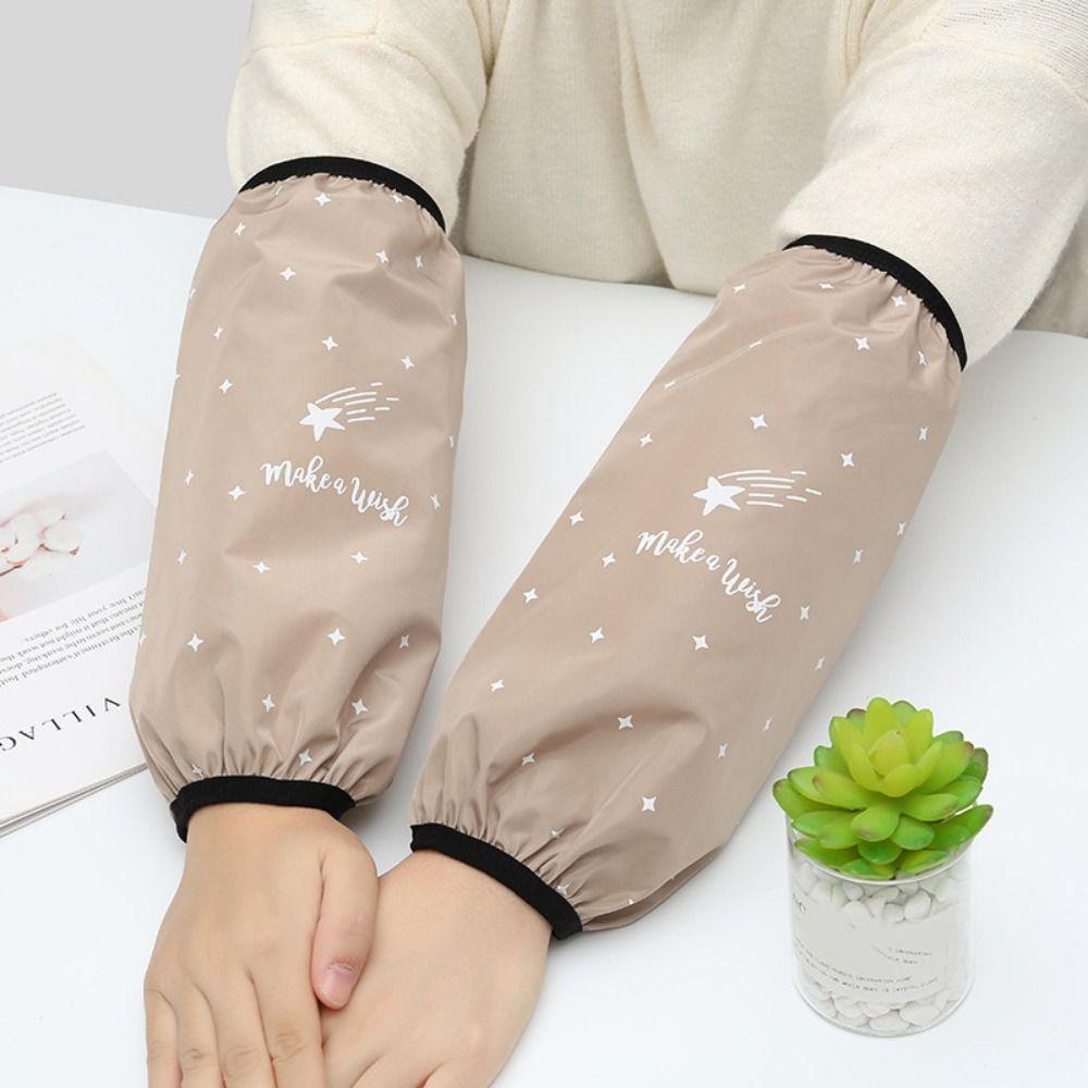 Oilproof Anti-Dirty Sleeve Cartoon Kitchen Cleaning Sleeve Cuff  For Kitchen Office School