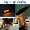 17LED Motorcycle Turn Signal Lamp Sequential Flowing Flash Indicator Lights Amber Running Light Arrow Turn Signals Lamps