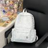 Schoolbag Large Capacity Embroidered Letter Backpack Korean Version High Value Student Schoolbag Versatile Casual Simple Niche Backpack