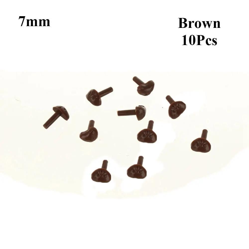 10Pcs Dog Noses Smooth Plug-in Animal Plastic Noses DIY Accessories For Crochet Toy Doll Making Supply For Amigurumi