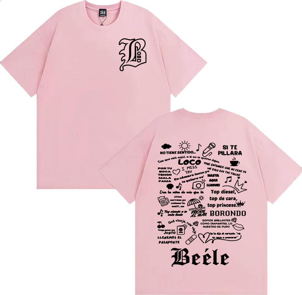 Rapper Beele Borondo Tour 2025 Bedrucktes T-Shirt Herren Damen Kleidung Baumwolle Kurzarm T-Shirt Harajuku Hip Hop Mode T-Shirt