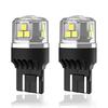 2 LED Bulbs LM-C1 DC12V T20 Double Back Lamp Tail Lamp Brake Lamp Diffused Lens Non-polarized 3030 Chip White