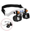 Magnifier Glasses Led Magnifying Glasses With Adjustable Headband Lamp For Close Work And Hobbies