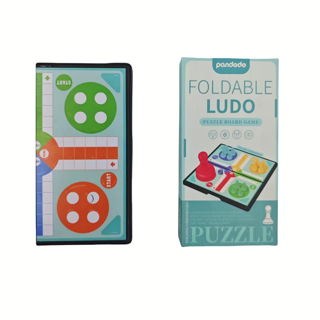 Folding Flying Chess, 4-Player Competitive Portable Board Game, Ludo Chess, A Must-Have Game For Family Gatherings, Gift Present