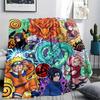 Naruto Flannel Blanket Print Warm Cozy Comfortable for Home Bedroom Outdoor Picnic Trip.-TING