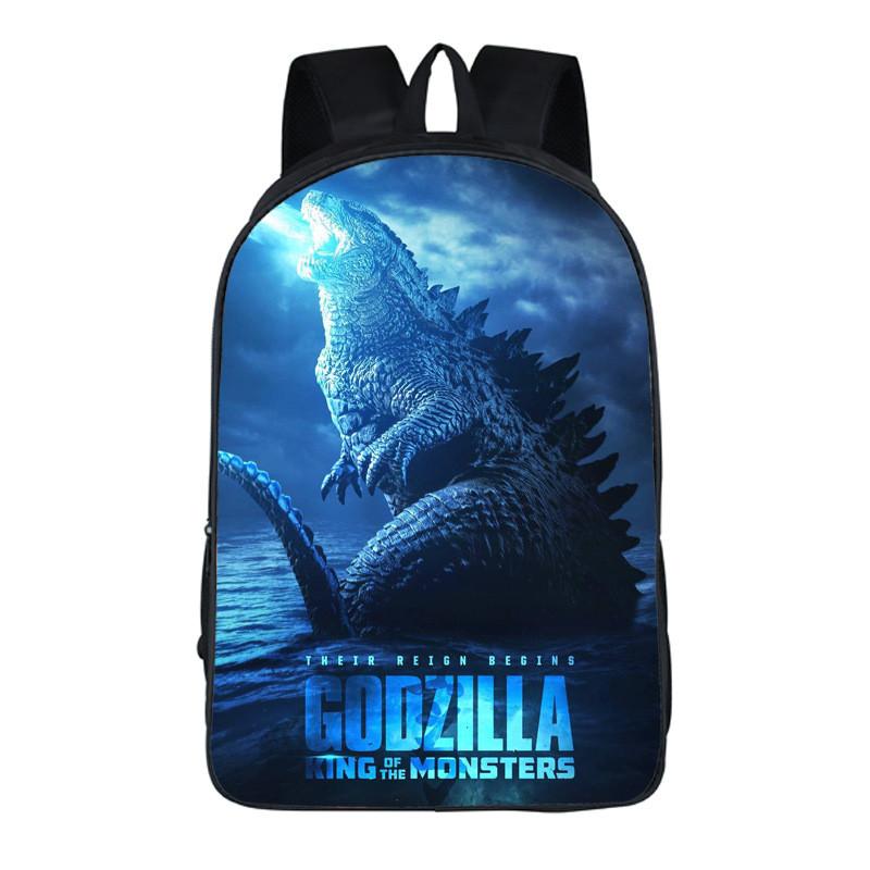 Strapazierfähiger 3D Godzilla King Of The Monsters Rucksack Kinder Schultasche mit klassischem Reiz