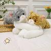 Adorable Cuddly Cat Plush Toy Cute Orange Tabby Stuffed Animal For Kids And Home