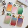17 Applicable iPhone16promax gradual change contrasting color 16 Apple 17pro mobile phone case 17promax protective case