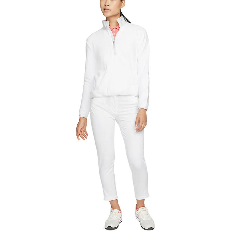 Nike Therma FITVictory Half Zip Semi Open Collar Golf Soft And Comfortable Fleece Lined Long Sleeved Sweatshirt Women's DA3237-100