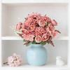 Artificial Flowers Silk Hydrangea Roses Bud Festival Home Room Outdoor Garden Wedding Wreath Bridal Bouquets Ornament Gift Decor