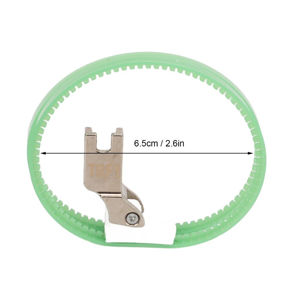 4pcs Plastic Double Ring Presser Foot High Shank Green Industrial Sewing Machine Presser Foot Easy Install Universal