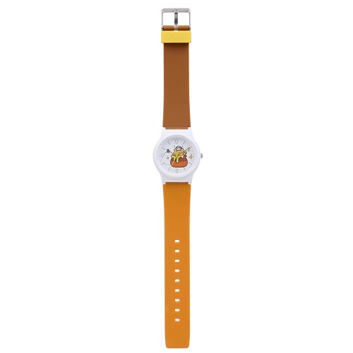 Citizen Q&Q Girls' Analog Watch, Kanahei Winnie the Pooh (Honey Party), 10 ATM Water Resistant, Urethane Strap, V06A-511VK, Brown