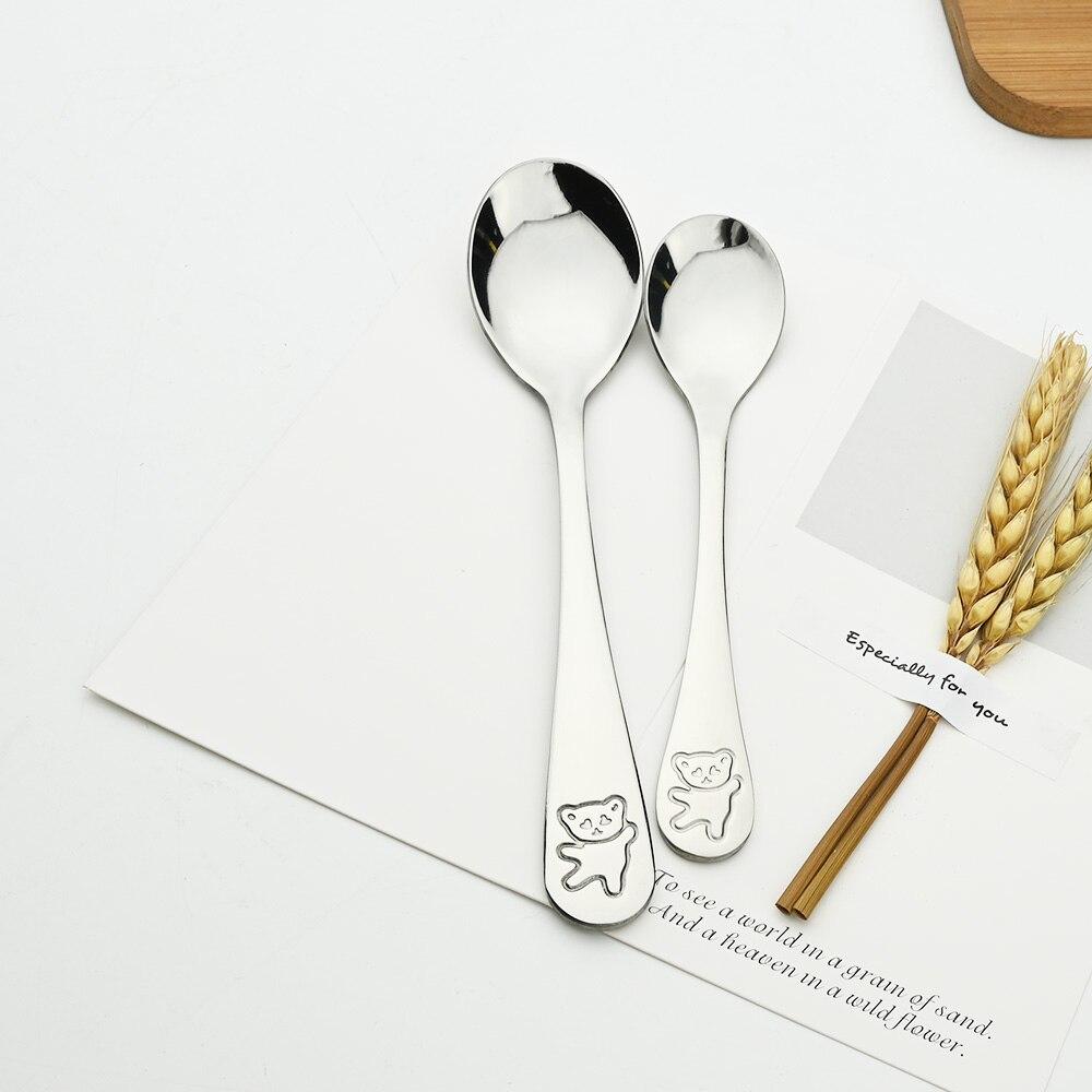 Little Dessert Edelstahl Besteck Set Teelöffel Löffel Gabel Set Teelöffel Kuchen Dessert Messer Geschirr Besteck