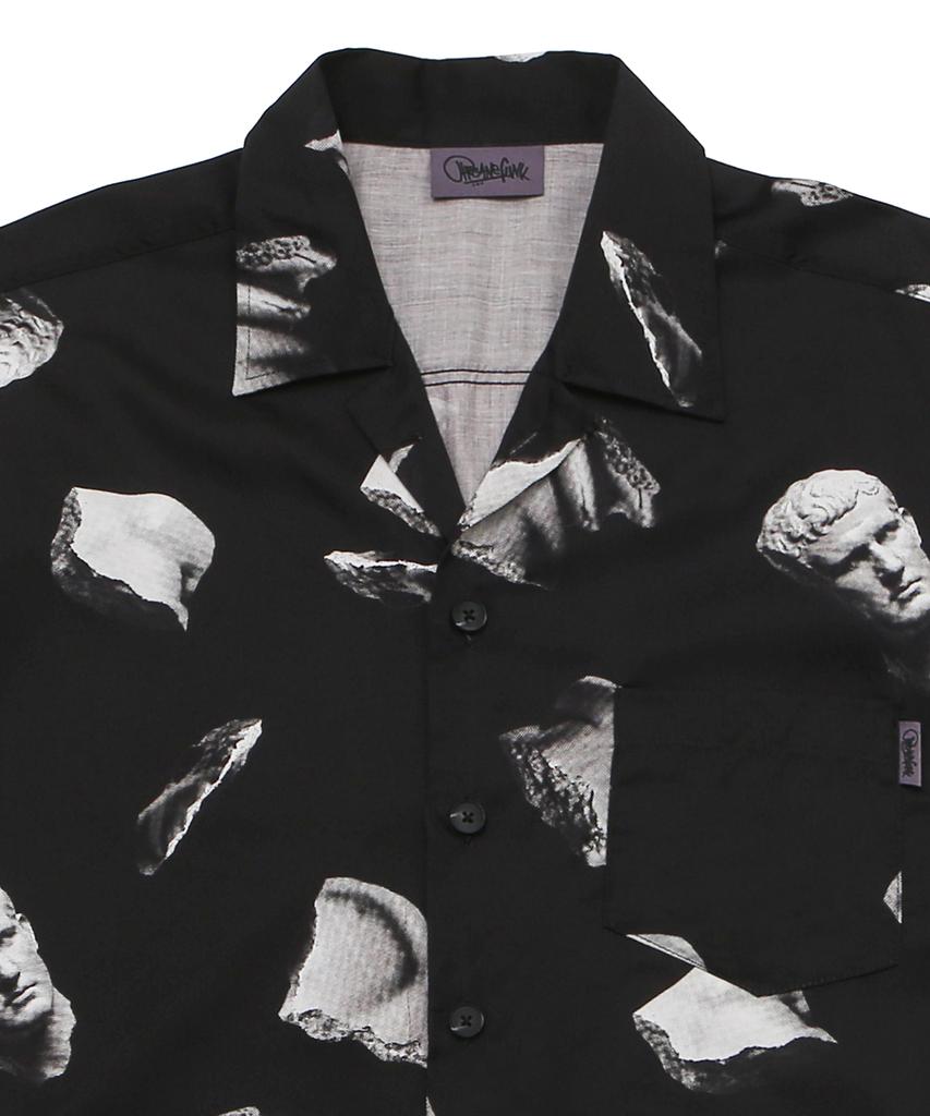 ARCANE FUNK Relaxed Broken Figure Half Shirt Black