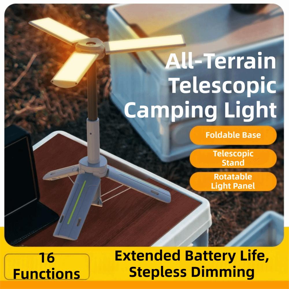 LED Light Source Folding Camping Light Stepless Dimming Built-in Power Bank Lamp  Fishing Trips