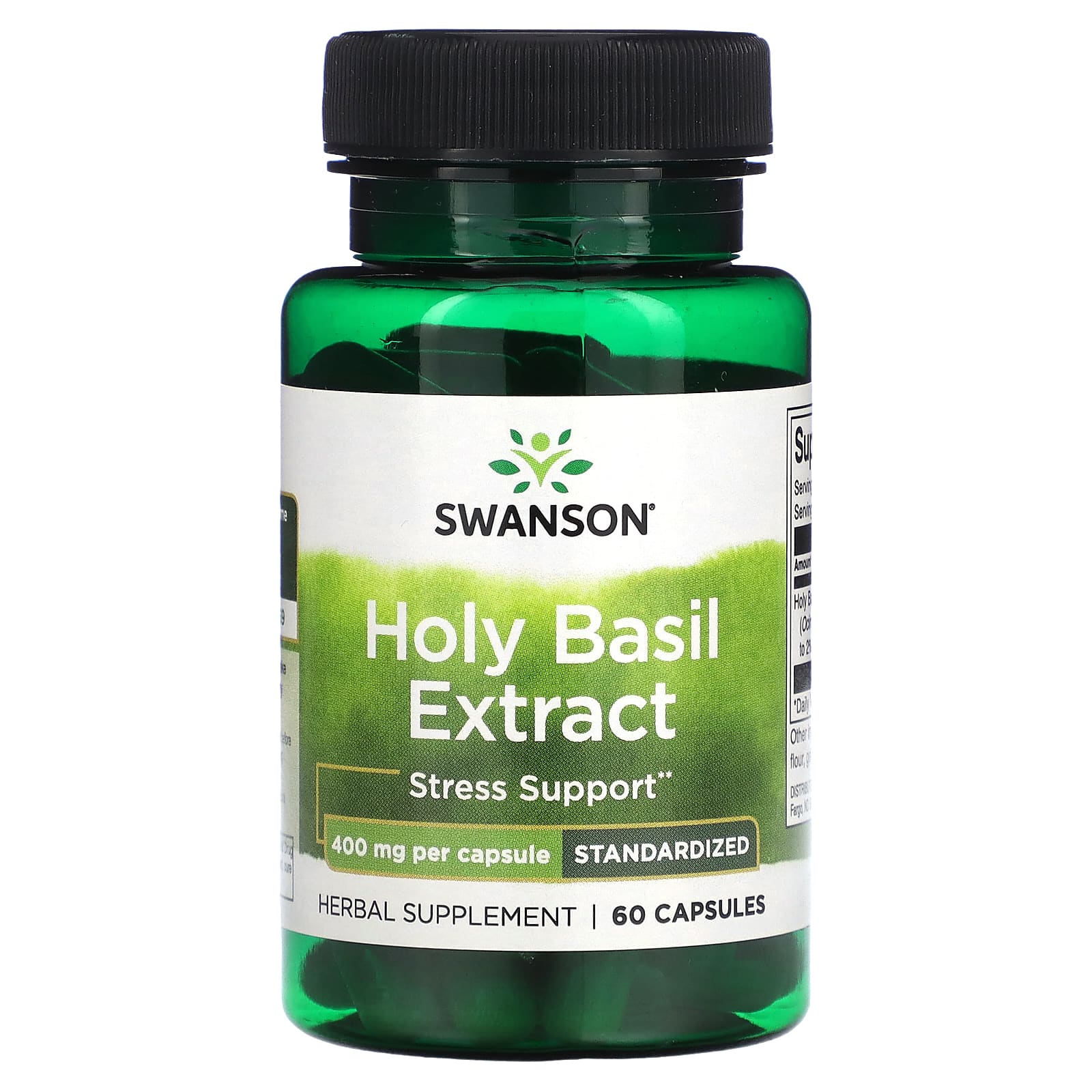 

Swanson, Holy Basil Extract, Standardized, 400 mg, 60 Capsules