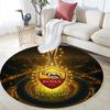 Tapis rond personnalisé AS Roma, Tapis pour salon, chambre à coucher, canapé, salle de jeux, Tapis de sol antidérapant