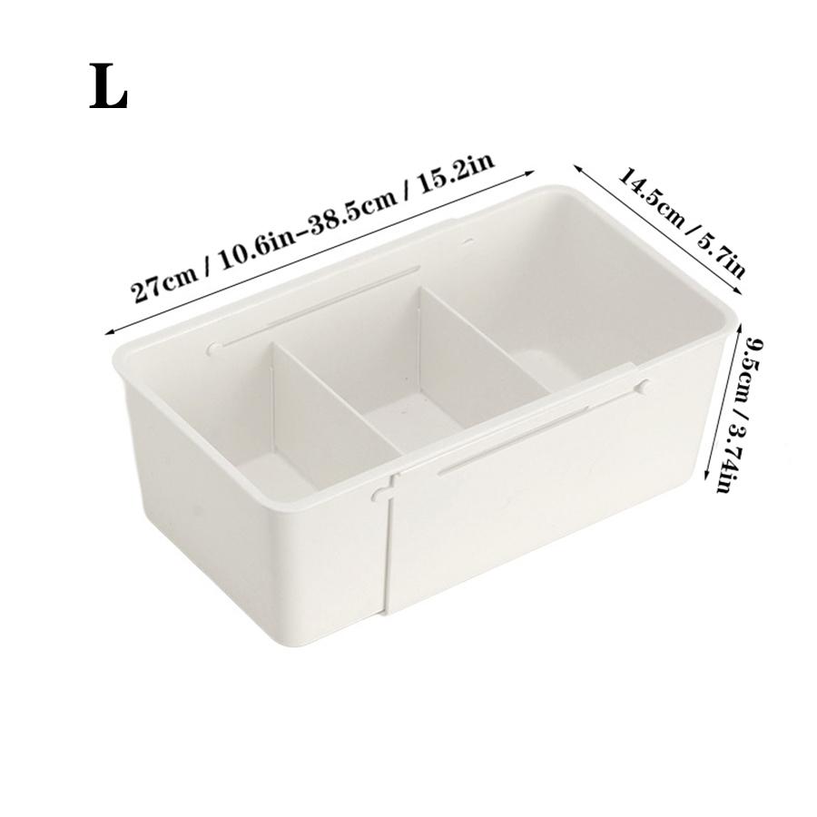 Expandable Plastic Storage Boxes, Multi-Purpose Folding Organizer, Drawer Storage Divider for Bedroom, Kitchen and Snack Storage