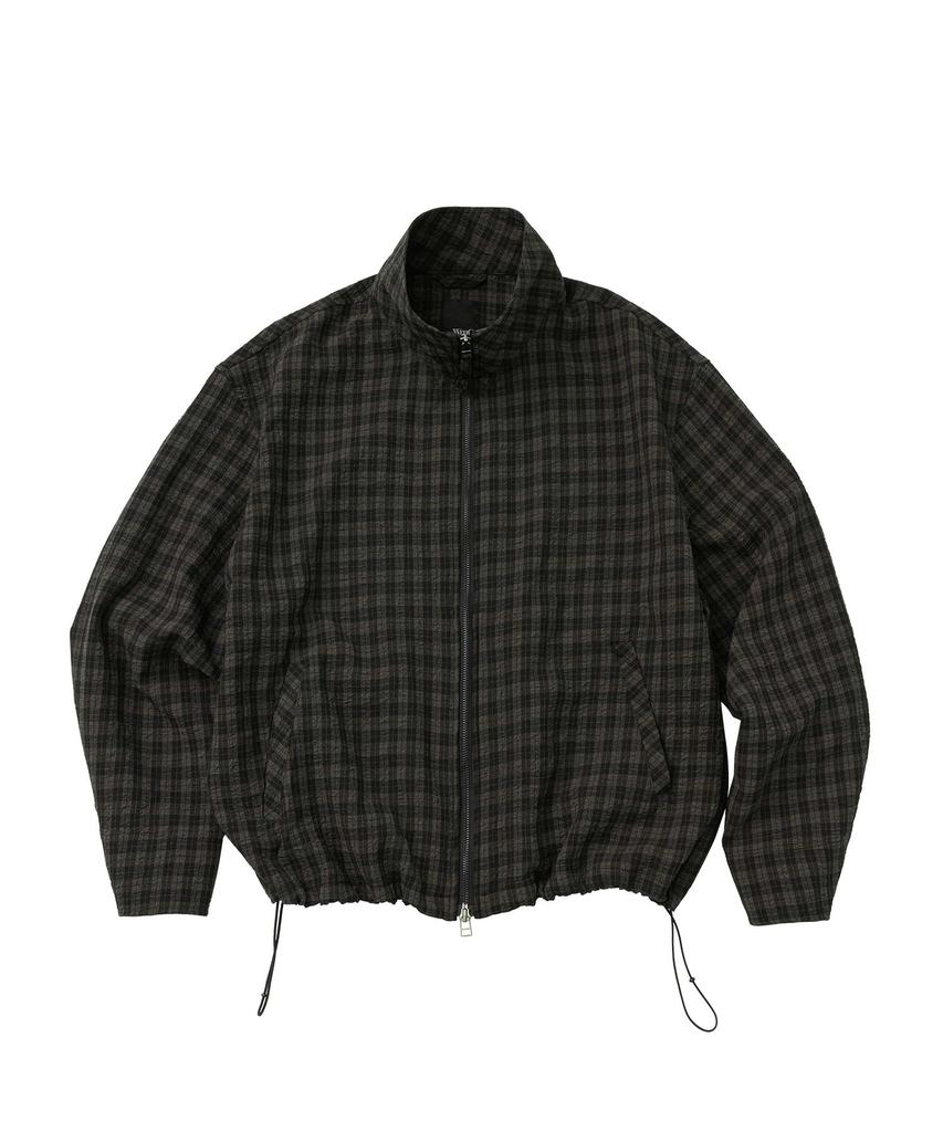 Wmc Check Shacket Blouson_Charcoal Grey
