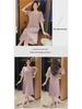 Chic Summer Nightdress for Women with Chest Pads – Loose, Medium-Long Fit, Plus Size