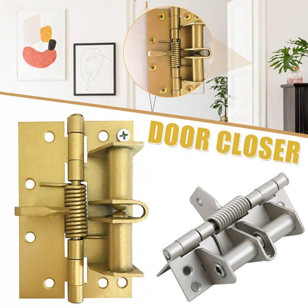 For Automatic Self Closing Doors Spring Hinge Door Closing Hinge Cold Rolled Steel Spring Hinge Wear Resistance Home Improvement