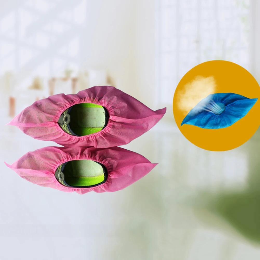 Shoes Cover Disposable High Quality Dustproof and Anti Slip Non Woven Fabric Shoe Cover Household Cleaning Product 50/100pcs
