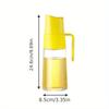 1 Pc Automatic Opening and Closing of Oil Bottles Soy Sauce Vinegar Seasoning Glass Bottles Leak-proof Glass Oil POTS Oil Cans