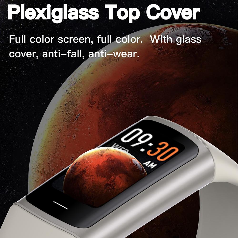 C68L 0.96" Smart Watch with Heart Rate,Temperature Monitoring Message Push Pedometer Sports Bracelet